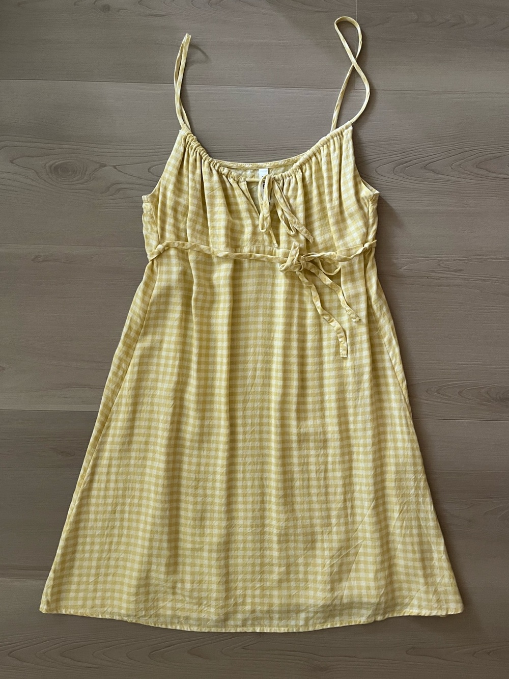 RVCA Yellow Gingham Summer Dress 💛